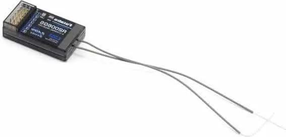 Futaba 2.4 GHz receiver with two thin antenna wires