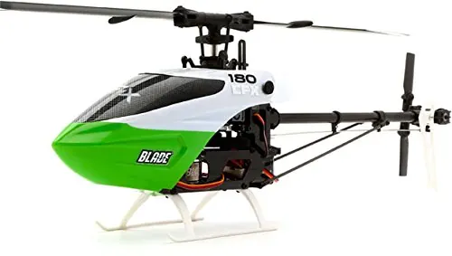 Helicóptero RC eléctrico blanco y verde
