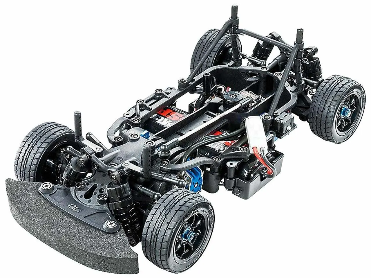 Tamiya M-07 chassis kit assembled, without a body